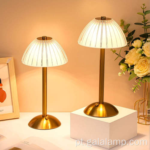 Candeeiro de mesa LED moderno com controle de toque